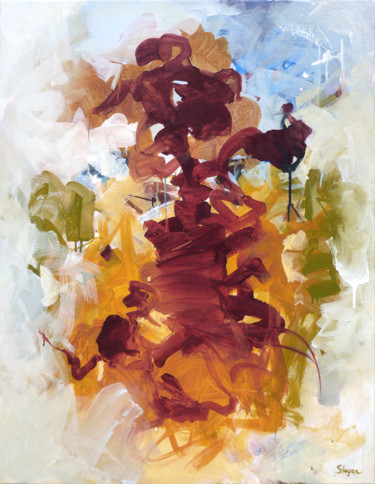 Painting titled "Autumn Light" by Thomas Steyer, Original Artwork, Acrylic