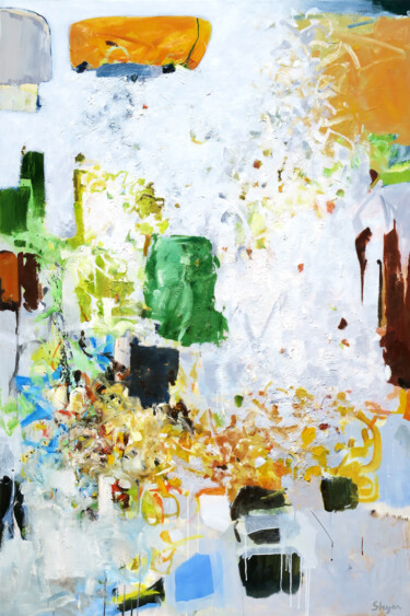 Картина под названием "Just Saying" - Thomas Steyer, Подлинное произведение искусства, Масло Установлен на Деревянная рама д…
