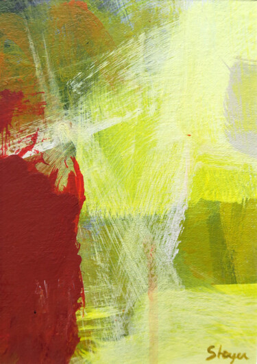 Peinture intitulée "Unbalanced Reverie:…" par Thomas Steyer, Œuvre d'art originale, Acrylique Monté sur Carton