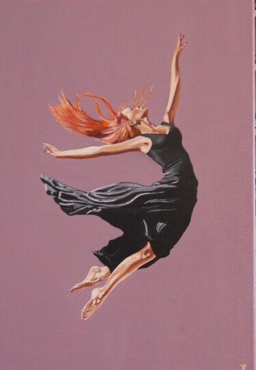 Schilderij getiteld "Tänzerin" door Thomas Svoboda, Origineel Kunstwerk, Olie