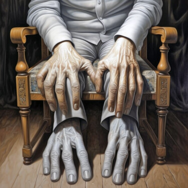 Arts numériques intitulée "Les mains" par Thomas Thomopoulos, Œuvre d'art originale, Image générée par l'IA