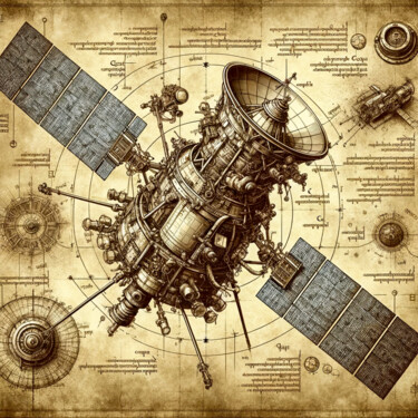 Digital Arts titled "Schematics" by Thomas Thomopoulos, Original Artwork, AI generated image