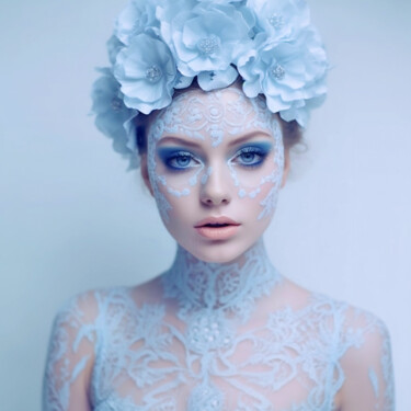 Arts numériques intitulée "Maquillage en coutu…" par Thomas Thomopoulos, Œuvre d'art originale, Image générée par l'IA