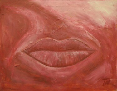 Malerei mit dem Titel "kiss Me" von Thomas W. Nordmeier, Original-Kunstwerk, Acryl