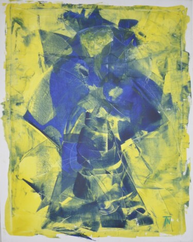 Malerei mit dem Titel "Samurai" von Thomas W. Nordmeier, Original-Kunstwerk, Acryl