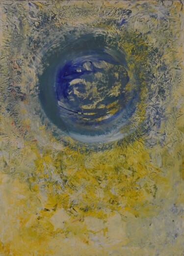 Malerei mit dem Titel "Blue Hole" von Thomas W. Nordmeier, Original-Kunstwerk, Acryl