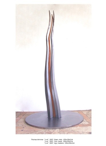 Скульптура под названием "1+4" - Thomas Wimmer, Подлинное произведение искусства