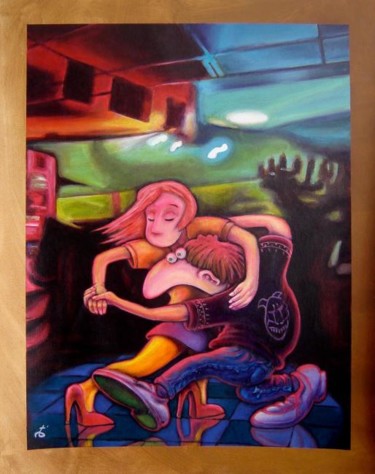Peinture intitulée "Tsuky bar" par Thomas Jemes, Œuvre d'art originale