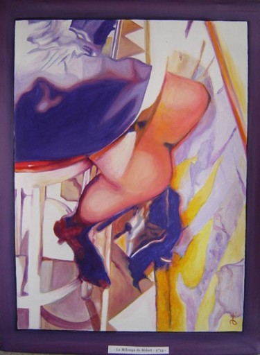 Peinture intitulée "la milonga de Bidart" par Thomas Jemes, Œuvre d'art originale