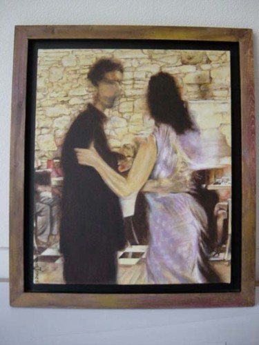 Peinture intitulée "la milonga de Bidart" par Thomas Jemes, Œuvre d'art originale