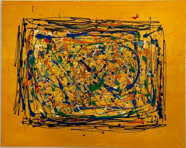 Pittura intitolato "Explosion of colors…" da Thomasjeunet.Art, Opera d'arte originale, Acrilico
