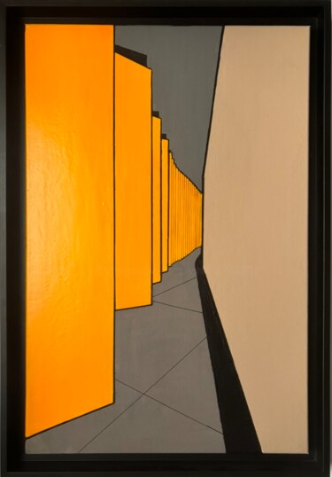 Schilderij getiteld "Colors and shapes o…" door Thomasjeunet.Art, Origineel Kunstwerk, Acryl Gemonteerd op Frame voor houten…
