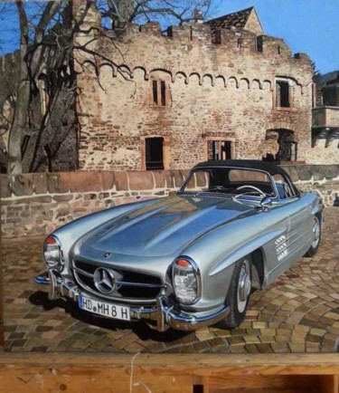 Painting titled "Mercedes" by Thomas Kaemmerer, Original Artwork