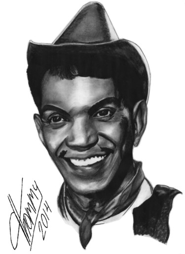 Zeichnungen mit dem Titel "Cantinflas Actor Me…" von Thommy, Original-Kunstwerk, Graphit