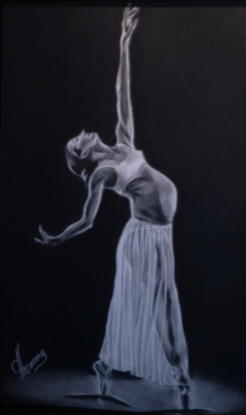 Desenho intitulada "Bailarina" por Thommy, Obras de arte originais, Grafite