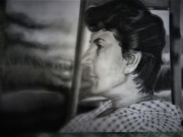 Dibujo titulada "Dinora Martinez" por Thommy, Obra de arte original, Grafito