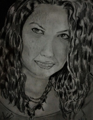 Drawing titled "Ana Ruth" by Thommy, Original Artwork, Graphite