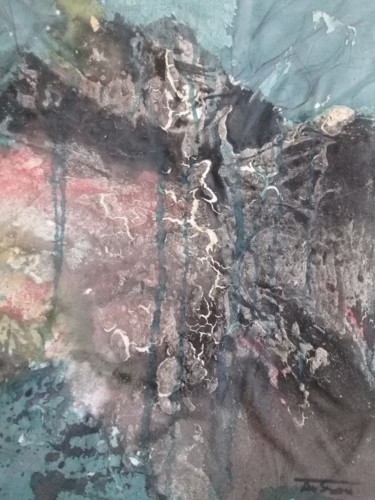 Malerei mit dem Titel "Farbe und Struktur…" von Thore Sundermeyer, Original-Kunstwerk, Acryl