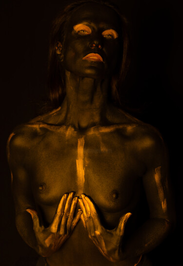 Photographie intitulée "Goldene Schatten" par Thorsten Fisseler, Œuvre d'art originale, Photographie numérique