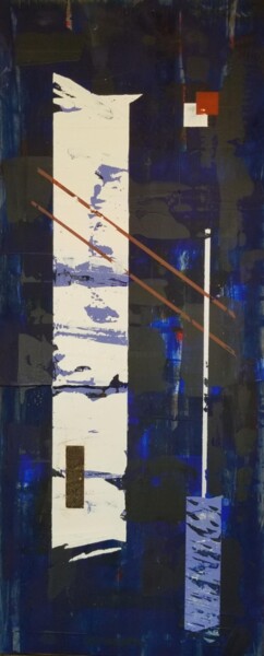 Malerei mit dem Titel "Deep Blue" von Thot, Original-Kunstwerk, Acryl