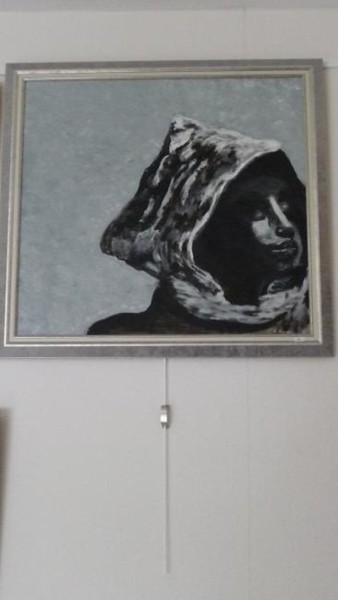 Peinture intitulée "LA DAME AU CAPUCHON…" par Thérèse Prieto, Œuvre d'art originale