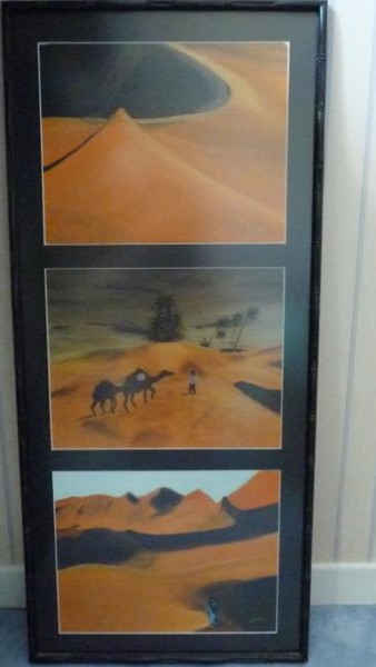 Peinture intitulée "SAHARA - MAROC" par Thérèse Prieto, Œuvre d'art originale