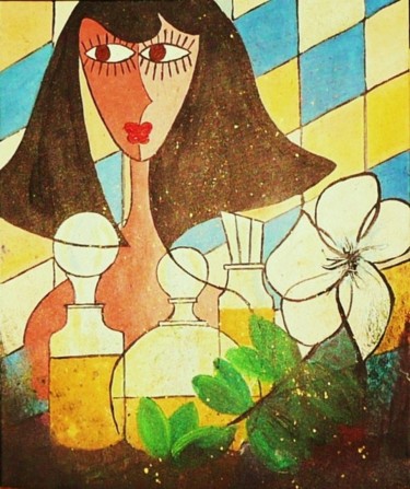 Peinture intitulée "parfums" par Thyga, Œuvre d'art originale