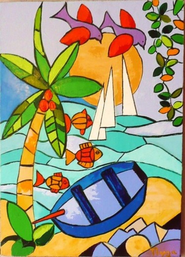 Картина под названием "sweet mauritius" - Thyga, Подлинное произведение искусства