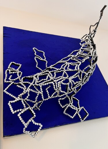 Escultura titulada "hammerhead shark cr…" por Ti'Ou, Obra de arte original, Metales