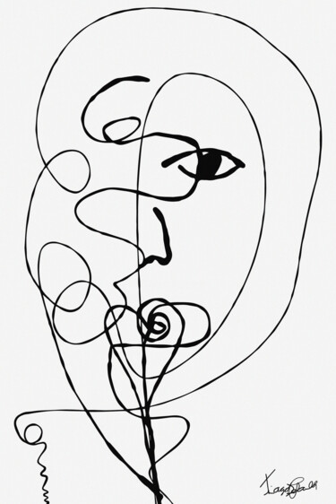 Arte digital titulada "Flor de Máscara" por Tiago De Paula, Obra de arte original, Pintura Digital