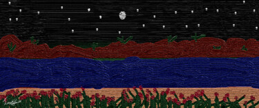 Arte digital titulada "Flores do Deserto" por Tiago De Paula, Obra de arte original, Pintura Digital