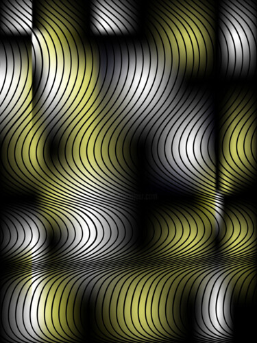 Arts numériques intitulée "Light Waves" par Tiago De Paula, Œuvre d'art originale, Peinture numérique