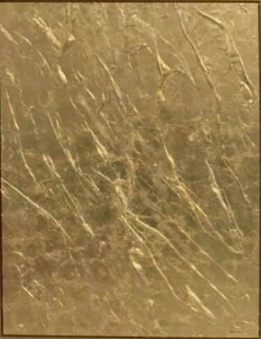 Pintura intitulada "Textura de Ouro" por Celeste Ferreira, Obras de arte originais, Acrílico