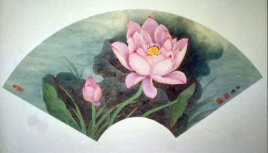 Painting titled "初浴" by Tian Xi Feng, Original Artwork, Oil