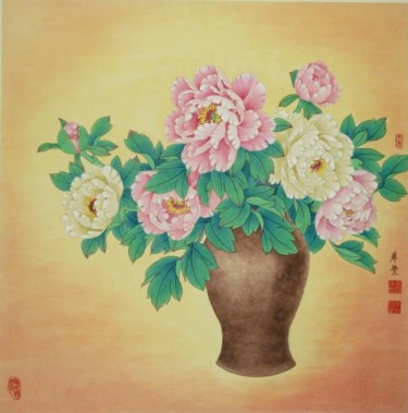Painting titled "芳香" by Tian Xi Feng, Original Artwork, Oil