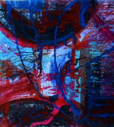 Painting titled "Energie of the Vinyl" by Tiba, Original Artwork, Acrylic