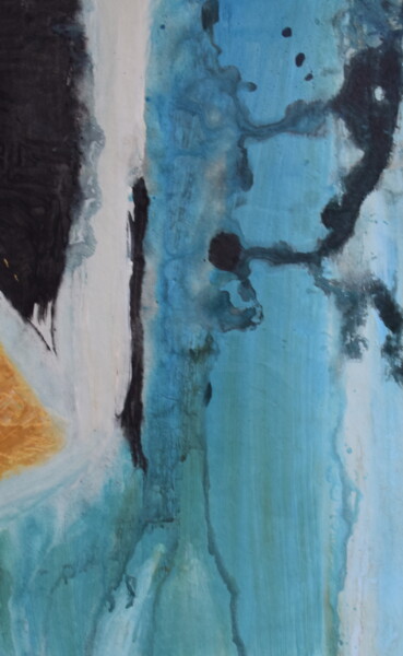 Картина под названием "Abstrakt Fluss" - Tiba, Подлинное произведение искусства, Акрил
