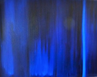 Peinture intitulée "noève en bleu" par Bdumont, Œuvre d'art originale, Huile