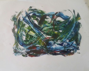 Peinture intitulée "couleurs en vrac" par Bdumont, Œuvre d'art originale, Huile