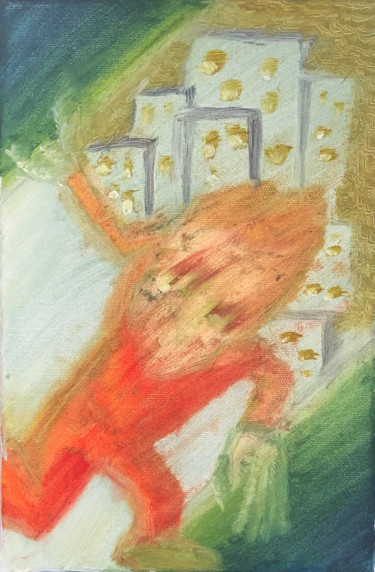 Картина под названием "May 15th" - Tiberiu Protopopescu, Подлинное произведение искусства, Масло Установлен на Деревянная ра…