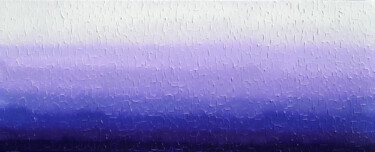 Painting titled "Tranquil - Purple G…" by Tiberiu Soos, Original Artwork, Acrylic Mounted on Wood Stretcher frame