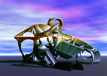 Digital Arts με τίτλο "Skyline XXI." από Tibor Kovacs-Egri, Αυθεντικά έργα τέχνης