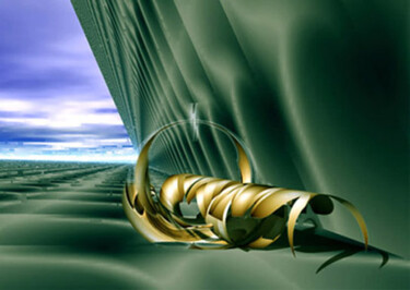 Digital Arts titled "Skyline XXIV." by Tibor Kovacs-Egri, Original Artwork