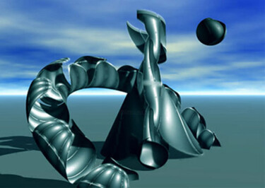 Digital Arts titled "Skyline XXV." by Tibor Kovacs-Egri, Original Artwork