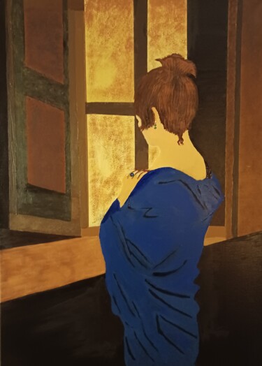 Painting titled "Solitudine" by Tibor Probst, Original Artwork, Oil