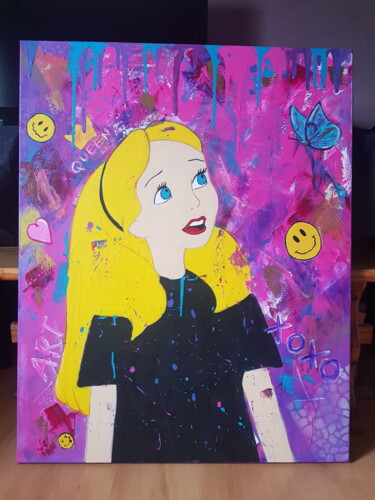 绘画 标题为“Alice” 由Ticha, 原创艺术品, 丙烯