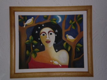 Pintura intitulada "MORENICE" por Regina Viana, Obras de arte originais, Óleo
