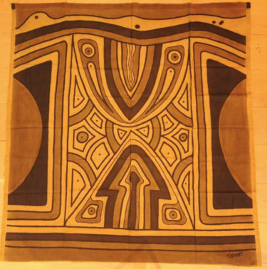 Art textile intitulée "Nordique" par Tidiane Ndongo, Œuvre d'art originale, Acrylique
