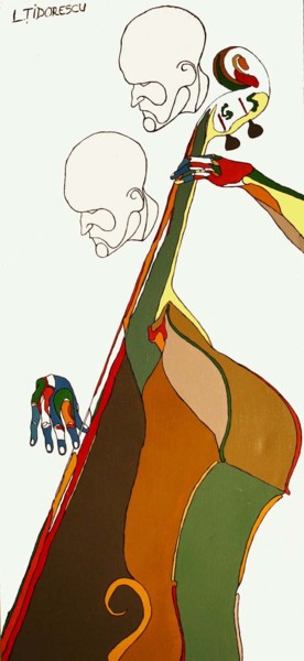 Pintura titulada "Bass" por Lucian Tidorescu, Obra de arte original, Oleo