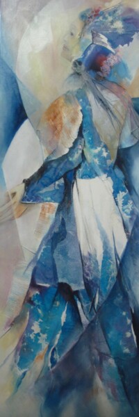 Картина под названием "océans" - Tielor, Подлинное произведение искусства, Масло Установлен на Деревянная рама для носилок
